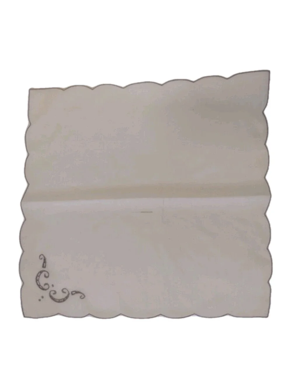 Vintage Boutross Madeira Linen Placemat Napkin Set 12 Hand Embroidered Cutwork